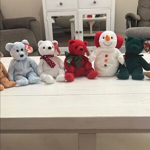 Ty Christmas Bears Stuffed Animals Collection (Choice of)